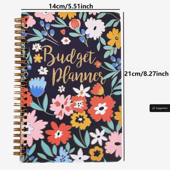 Vintage Flower Budget Planner: A5 Undated Financial Organizer with Expense Track - Picture 6 of 7